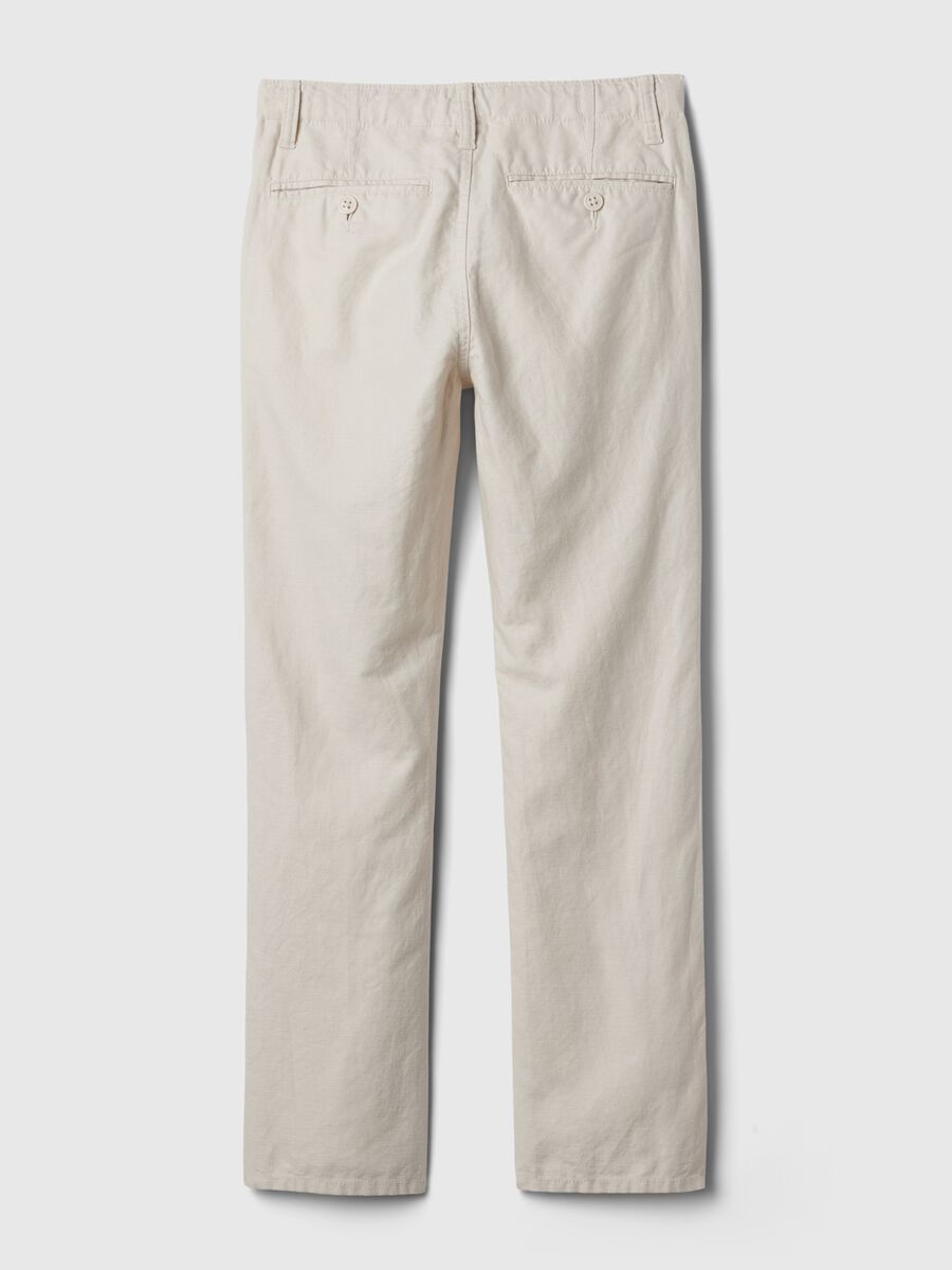 Pantalone chino in lino e cotone_4