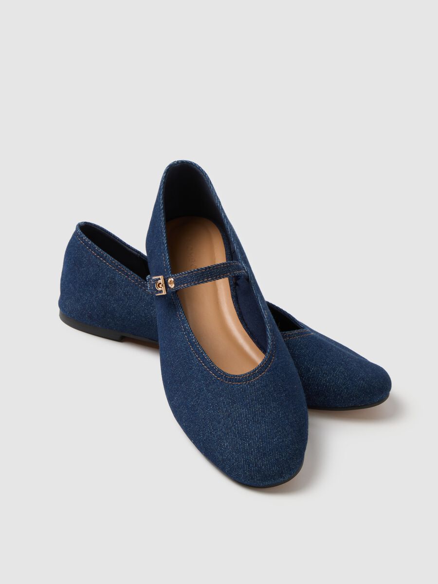 Ballerine blu con cinturino regolabile_2