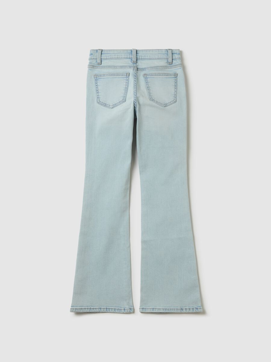 Flare-fit jeans with fading_4