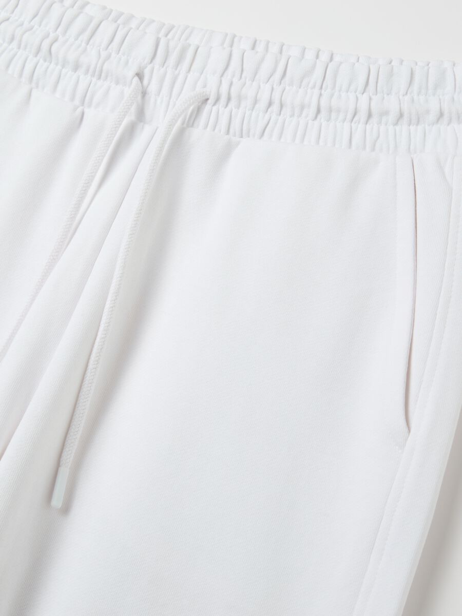 Fleece joggers with drawstring_5