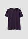 Purple pure organic cotton crew-neck T-shirt, regular fit_0