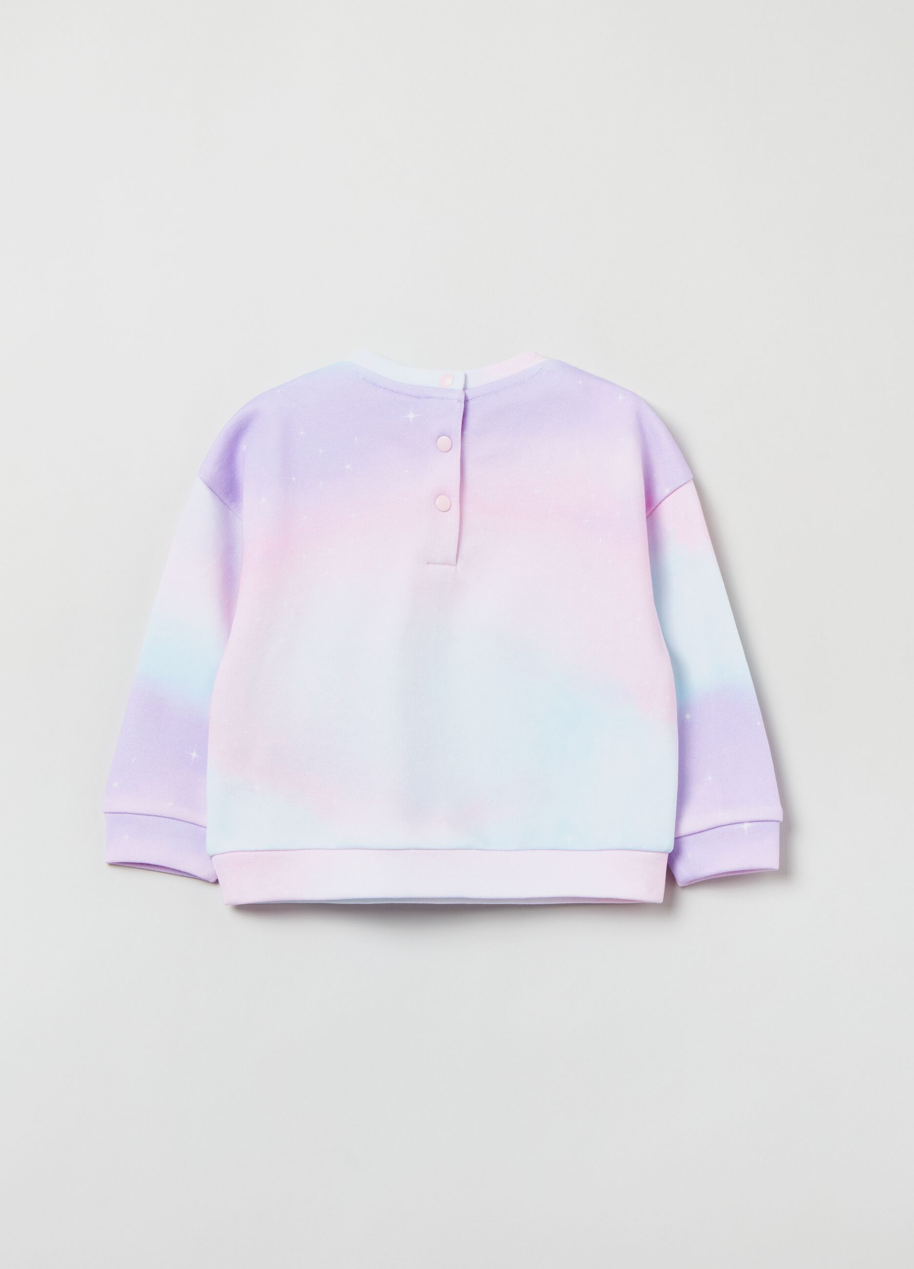 Felpa Tie Dye con applicazione stelle