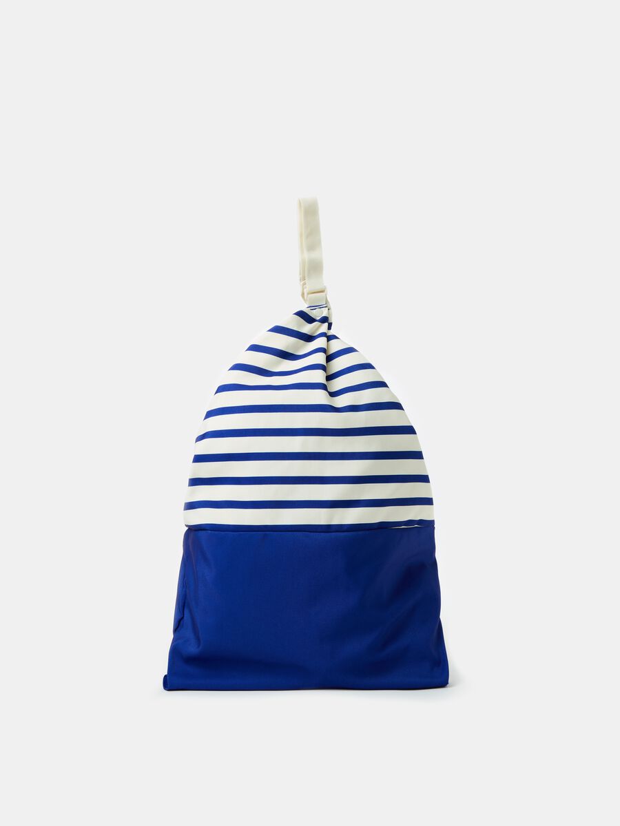 Pillow bag in striped canvas_0