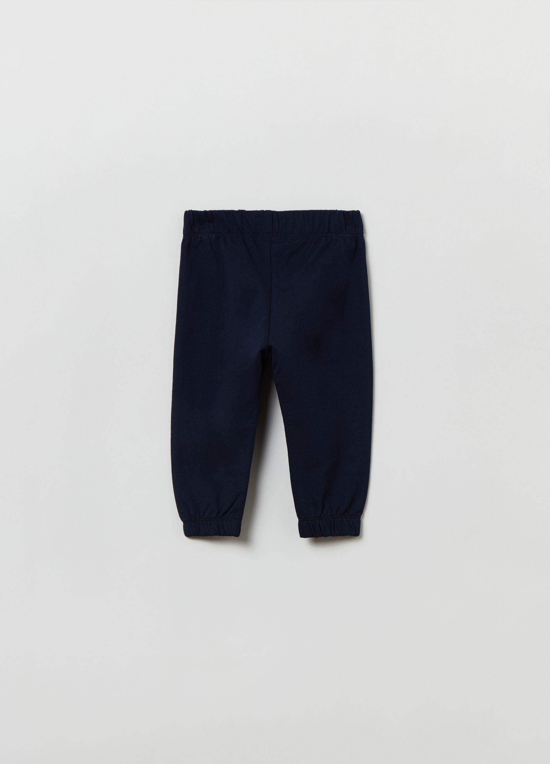 Joggers in felpa con profili elasticati_1