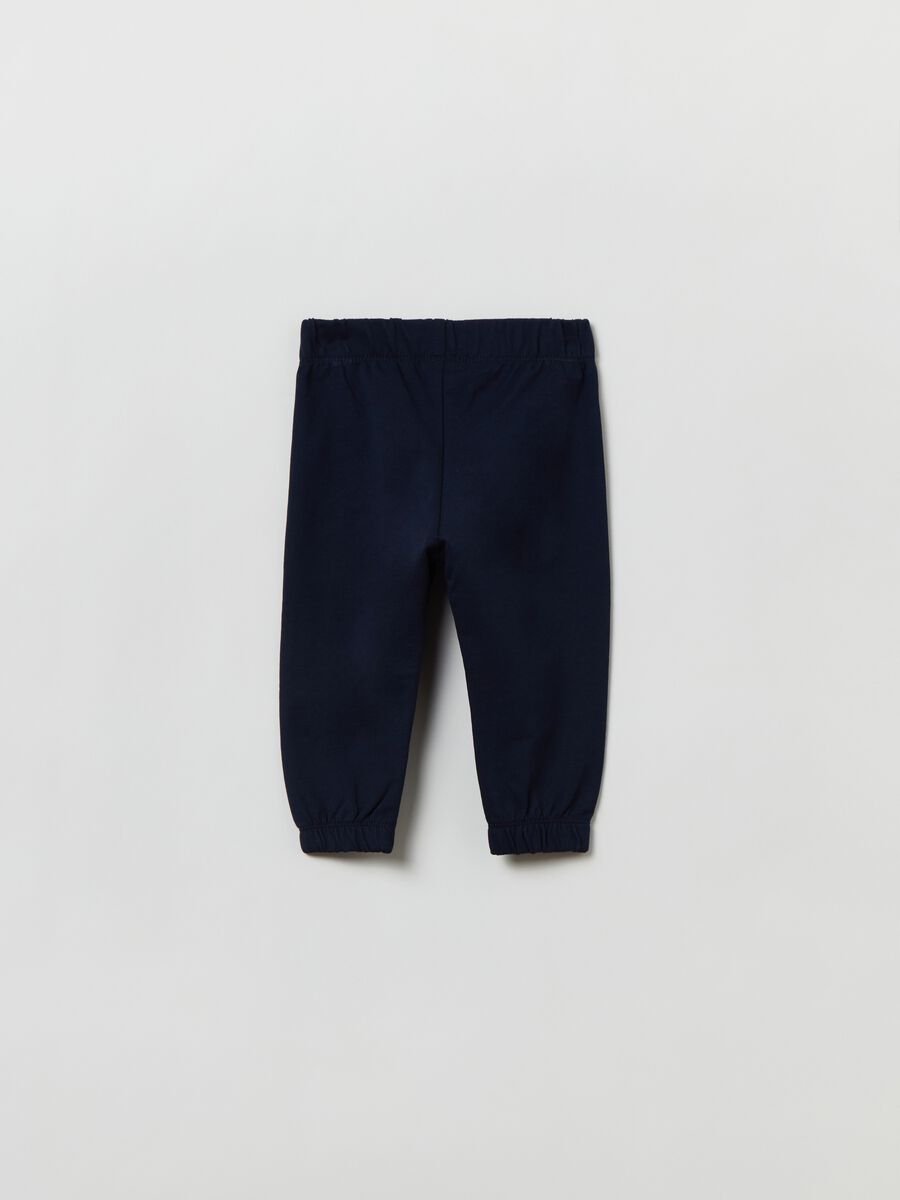 Joggers in felpa con profili elasticati_1