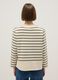 Multicolour striped stretch cotton blend jumper, regular fit_2