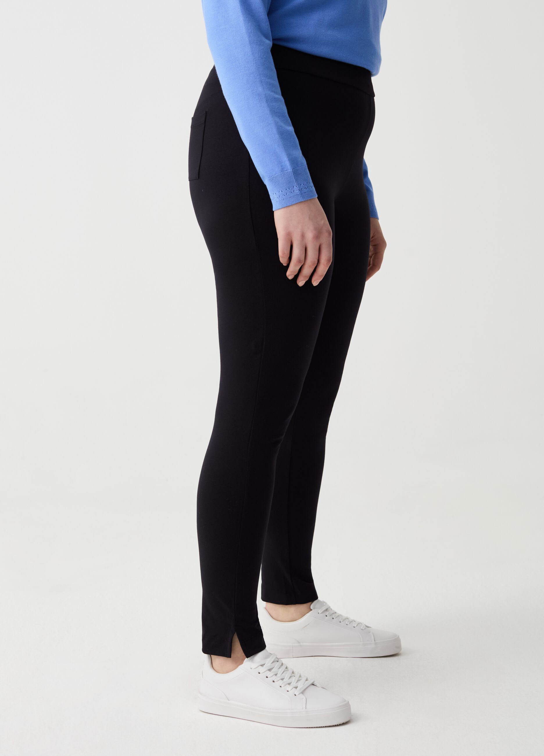 Curvy leggings with splits