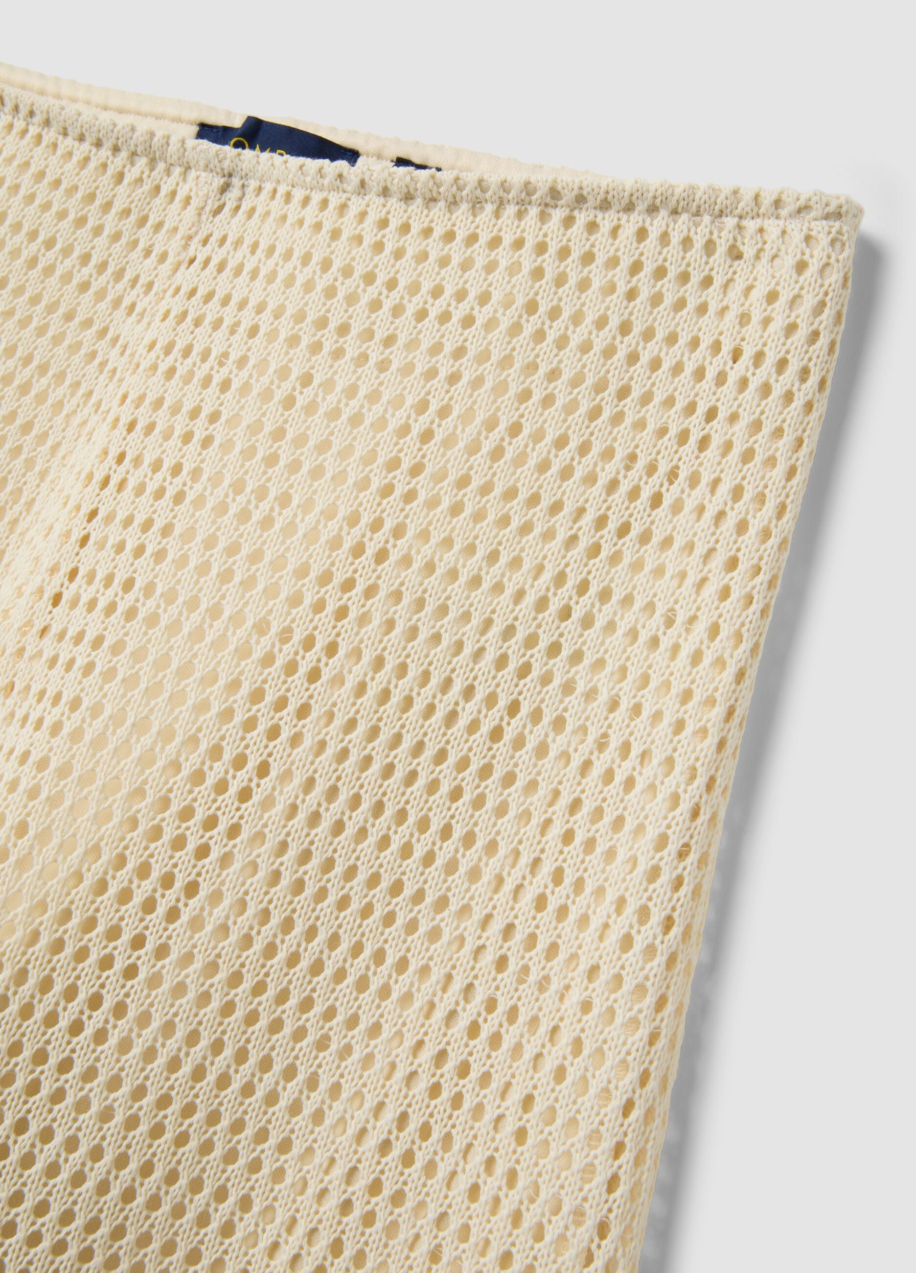 Beige palazzo trousers in a viscose blend