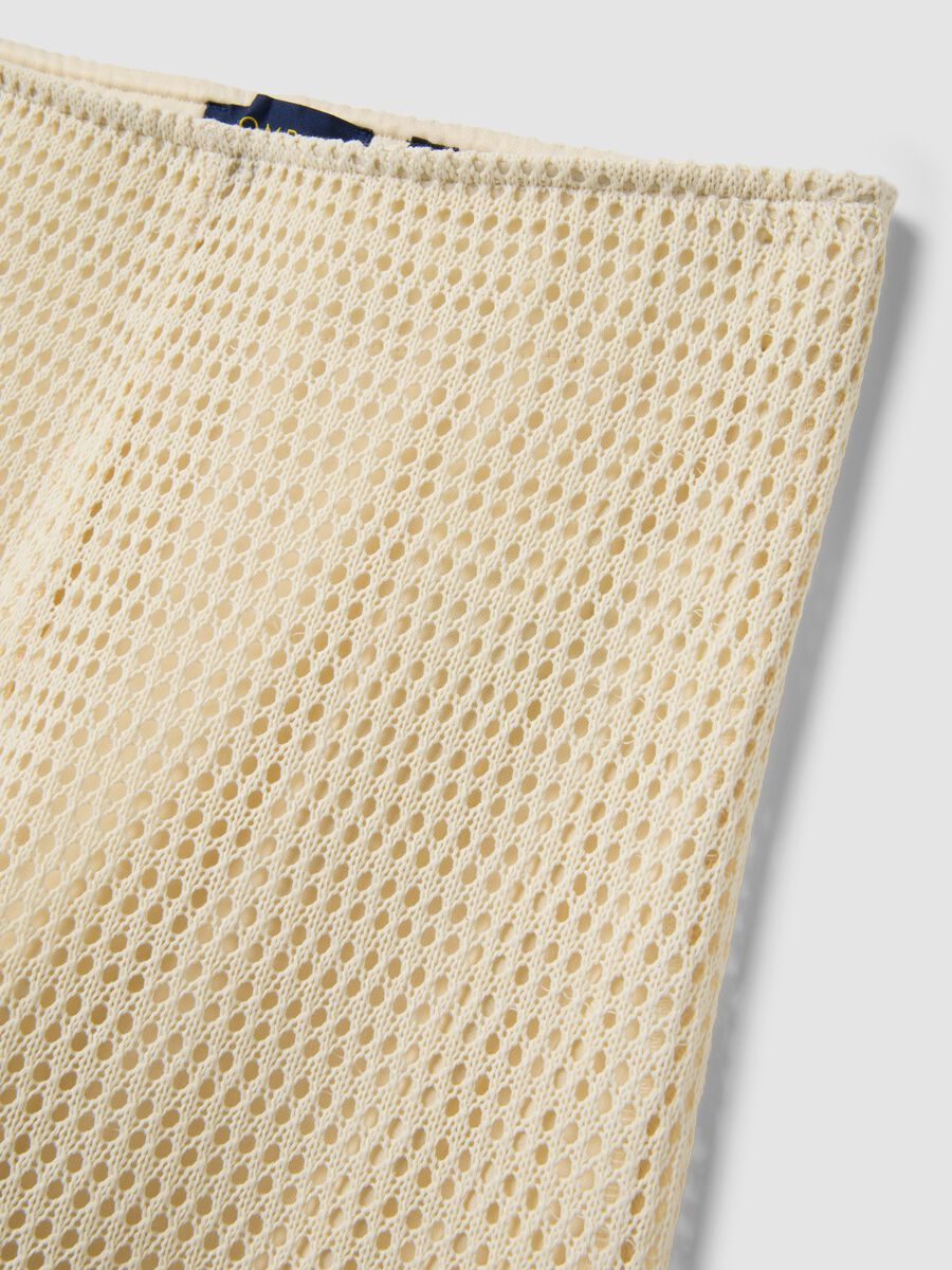 Pantaloni beige palazzo in misto viscosa_5