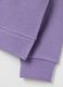 Girls' pure cotton purple sweatshirt with regular fit and rhinestones_2