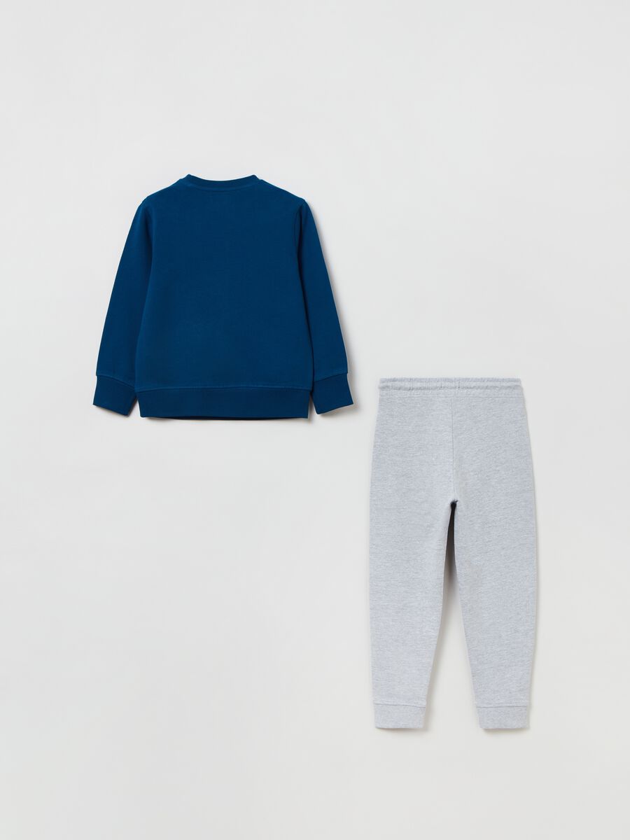 Jogging set top con stampa lettering_1