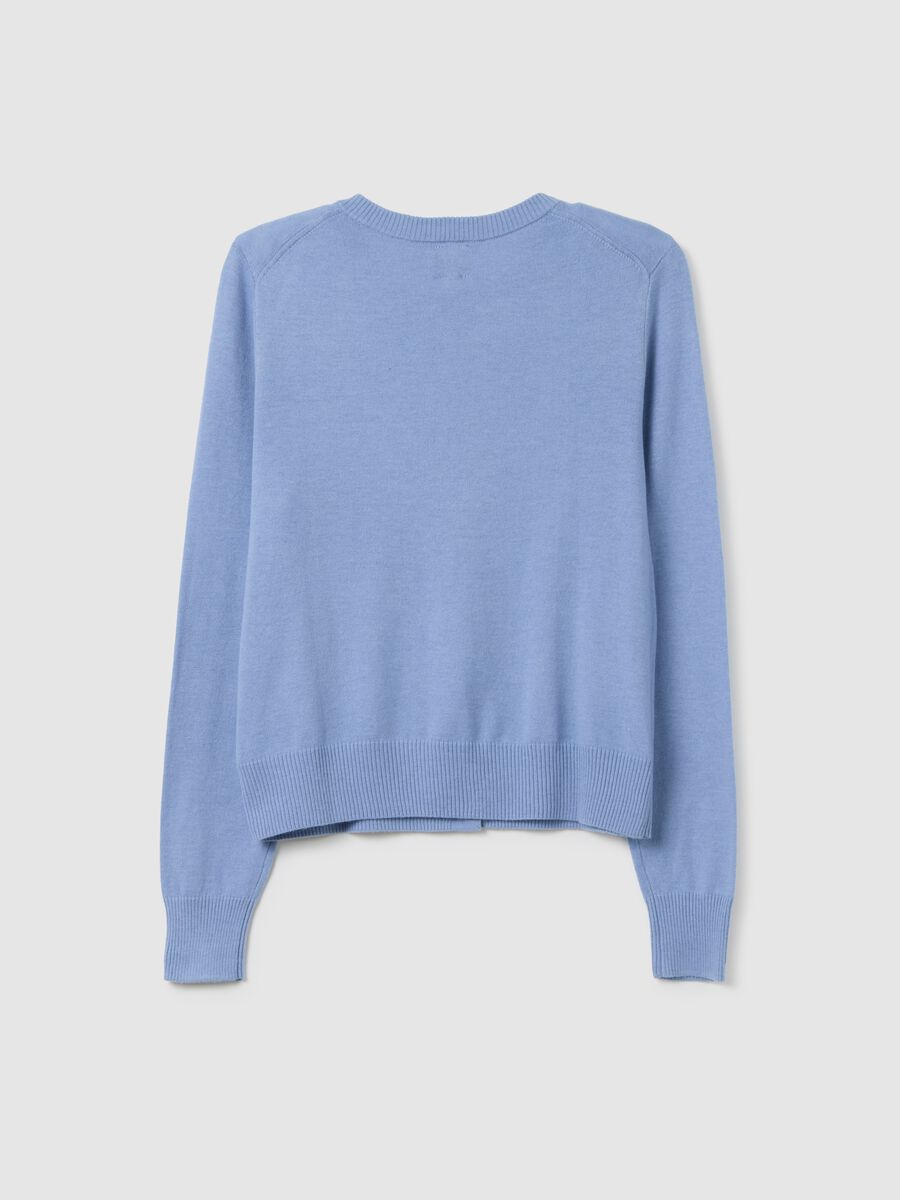 Cardigan with round neckline_3