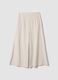 Brown stretch viscose culottes skirt_2