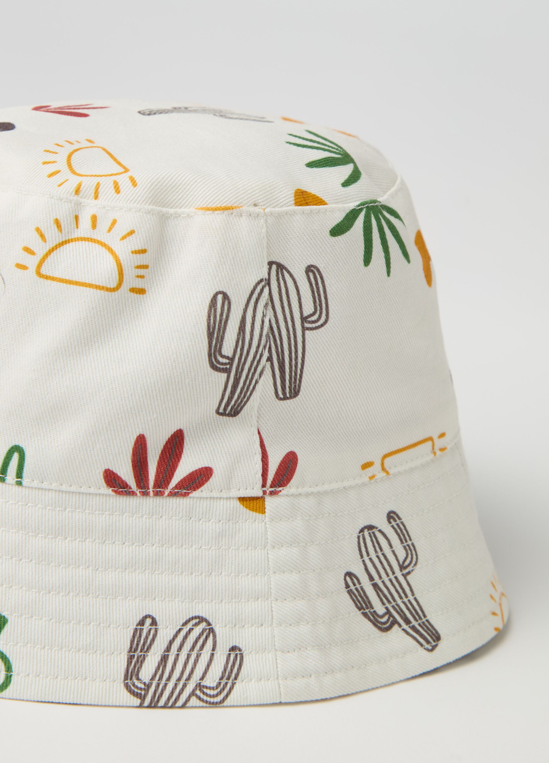 Cappello alla pescatora con stampa Topolino 