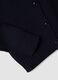 Navy pure cotton cardigan with buttons, regular fit_1
