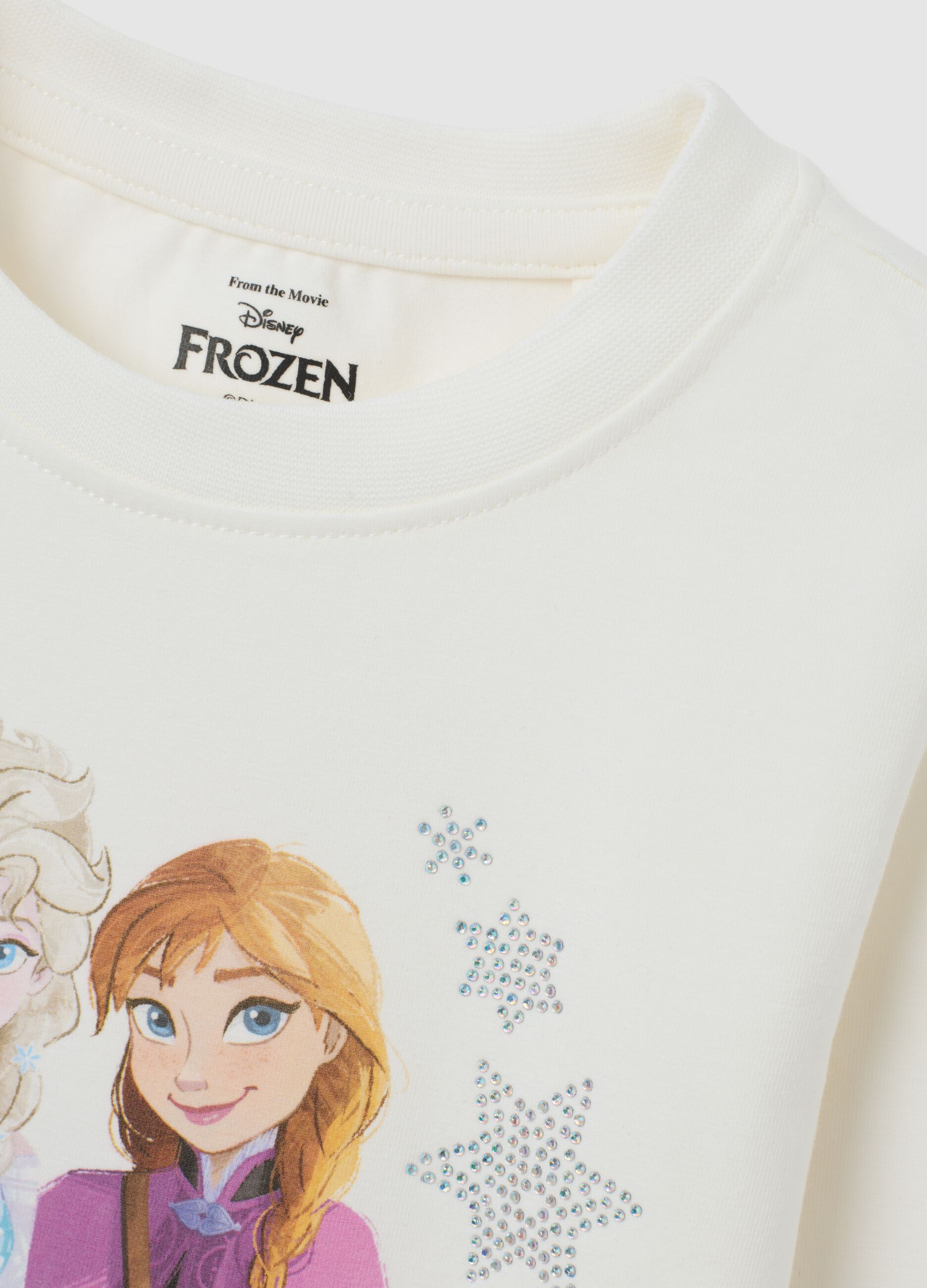 Maglia da bambina in cotone elasticizzato bianca