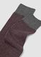 Men&rsquo;s grey marl long socks in stretch cotton_2