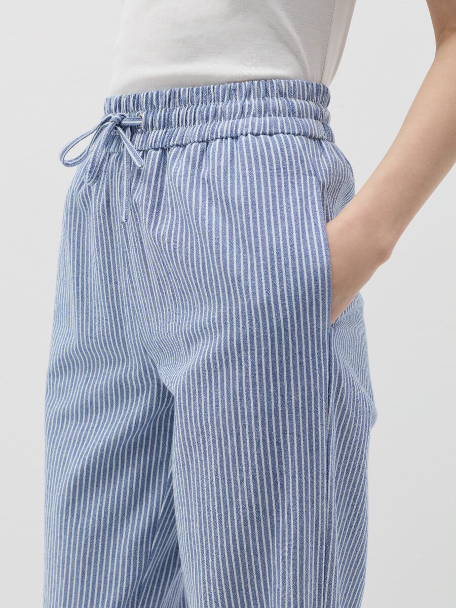 Fluid jogger trousers in cotton_2