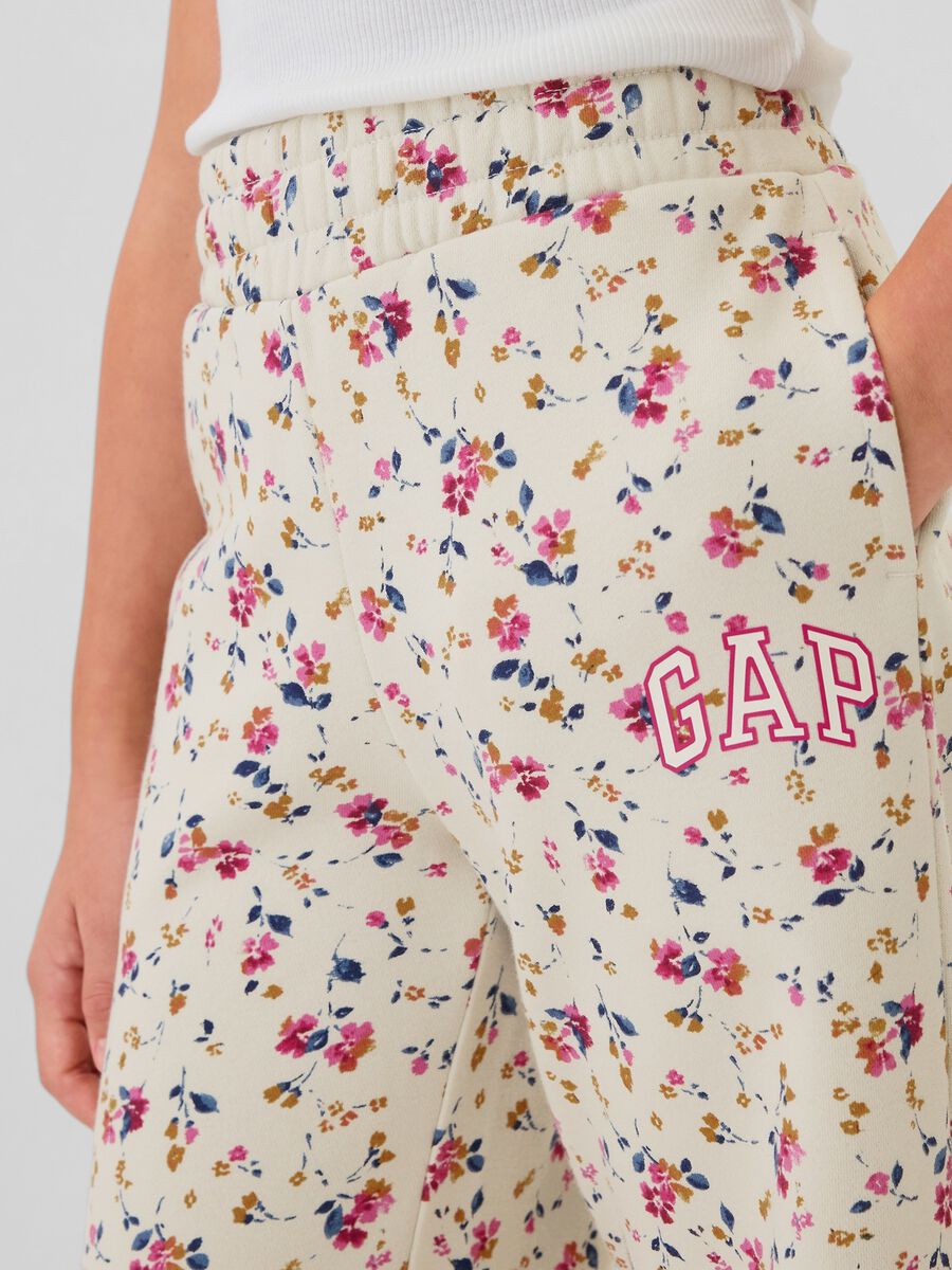 Wide-leg joggers with logo embroidery_3