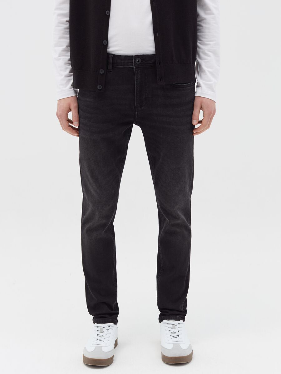 Skinny-fit jeans in stretch cotton_1