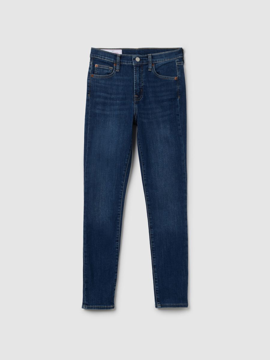 High-waist, skinny-fit stretch jeans_0