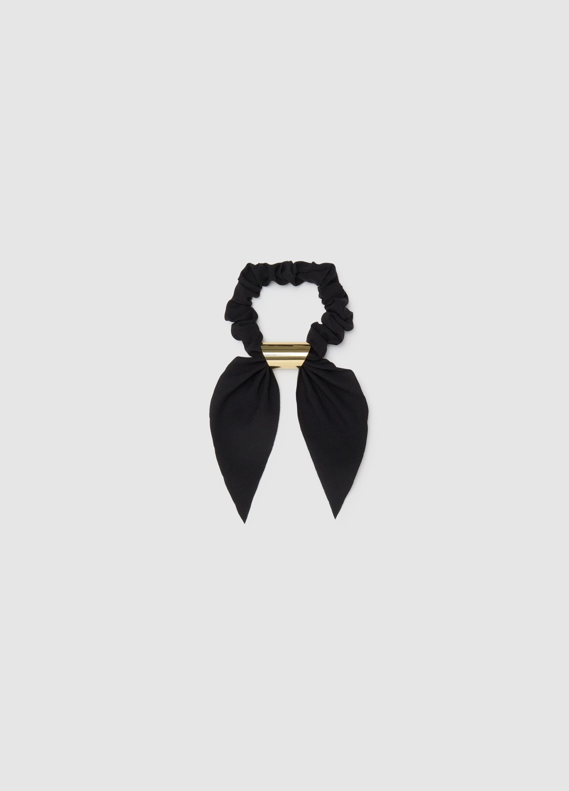 Women's multicolour hair tie with knot