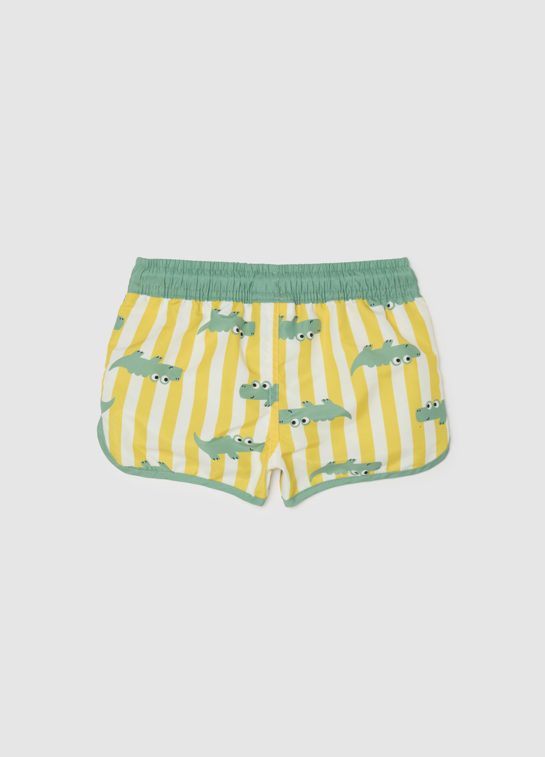 Children's multicolour swim shorts with print