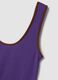 Tank top viola in puro cotone a costine_5
