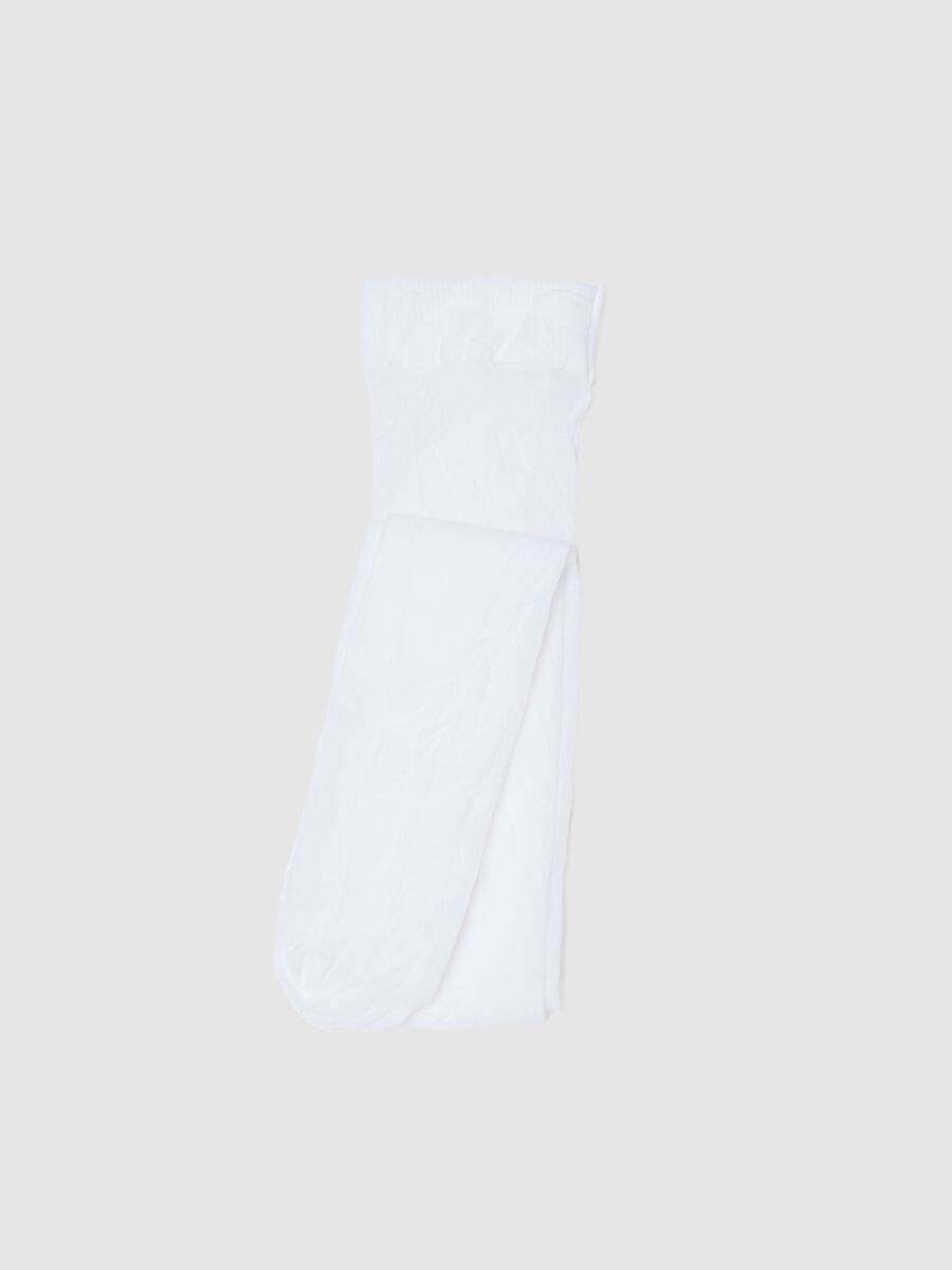 Girl's White Tights_0