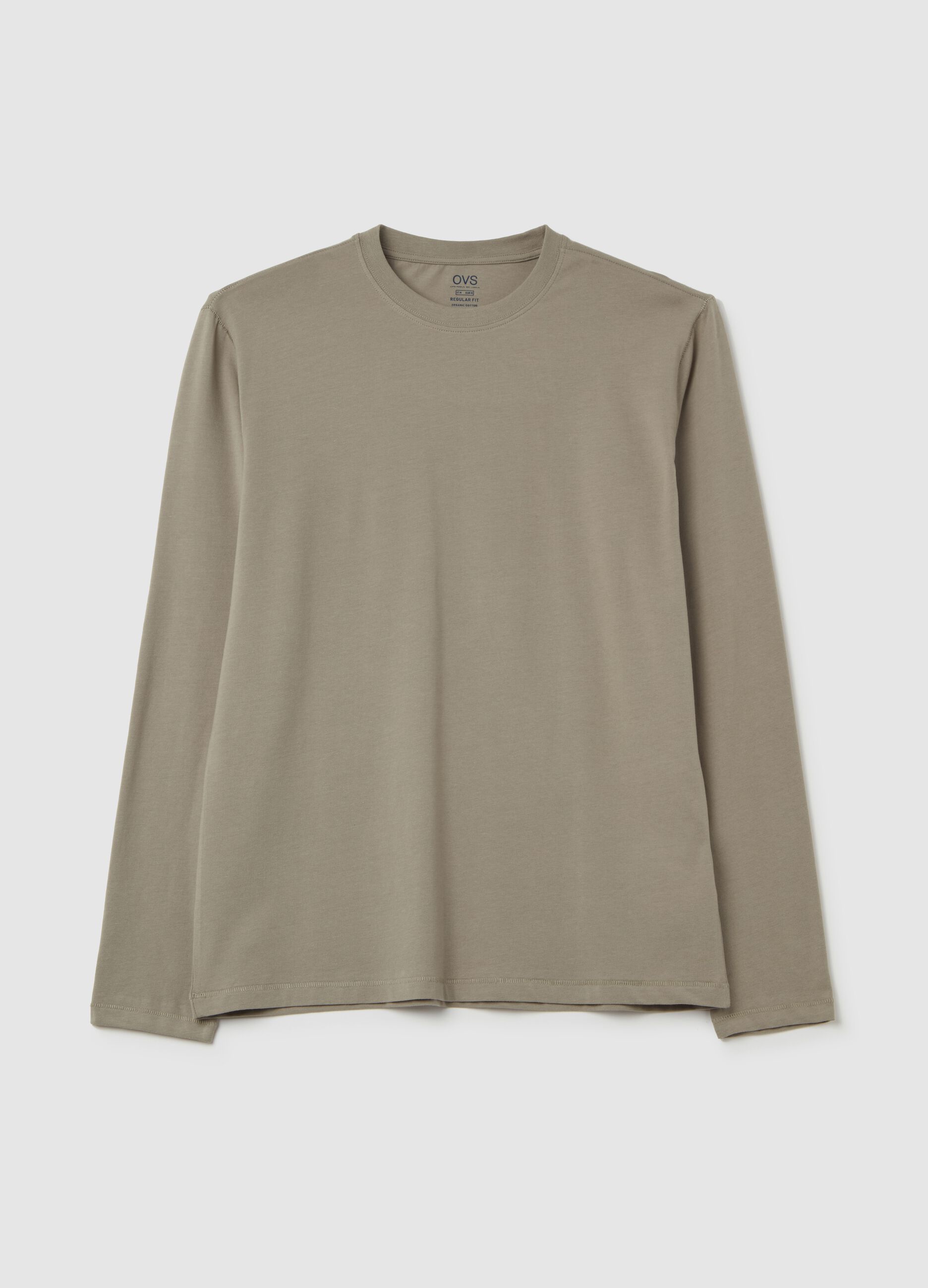 Long-sleeved T-shirt in stretch cotton