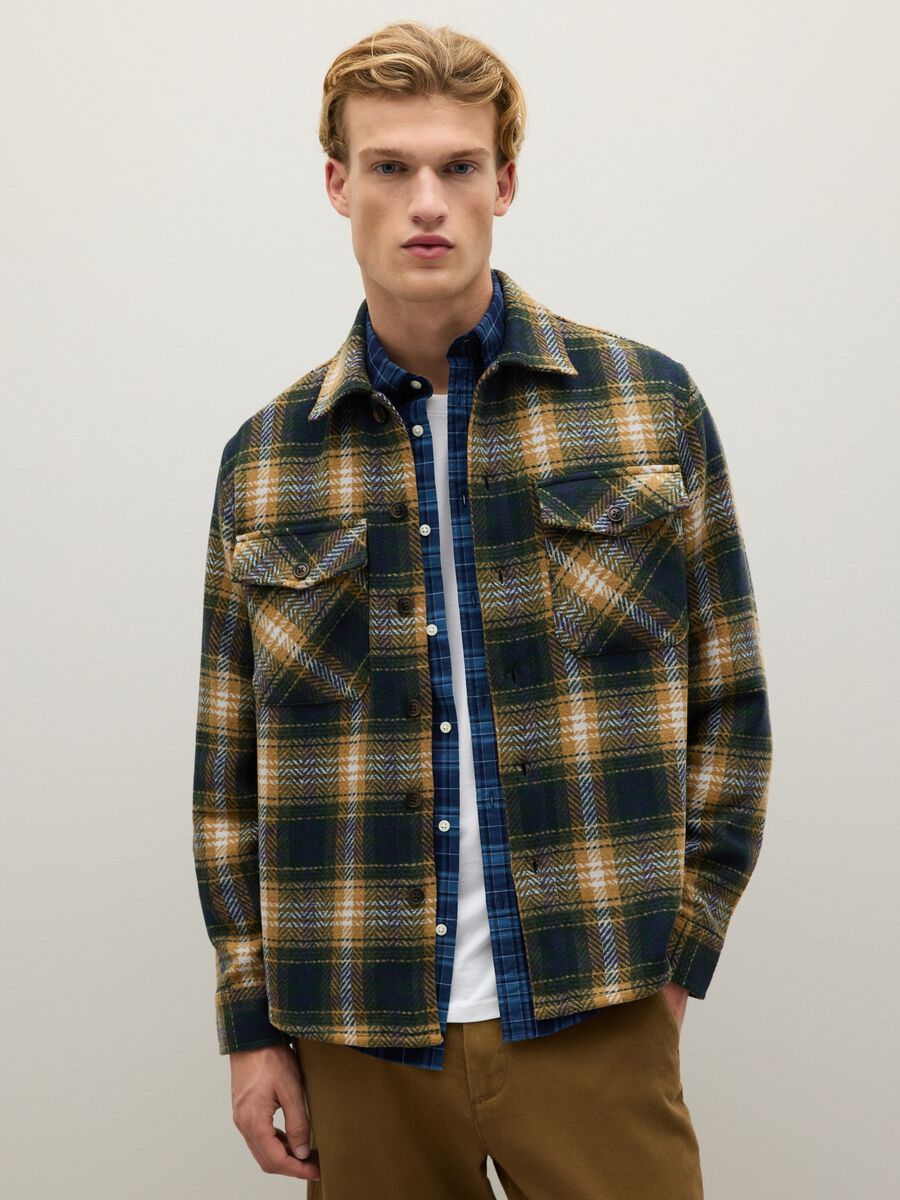 Multicolour Checked Oversized Shirt_0