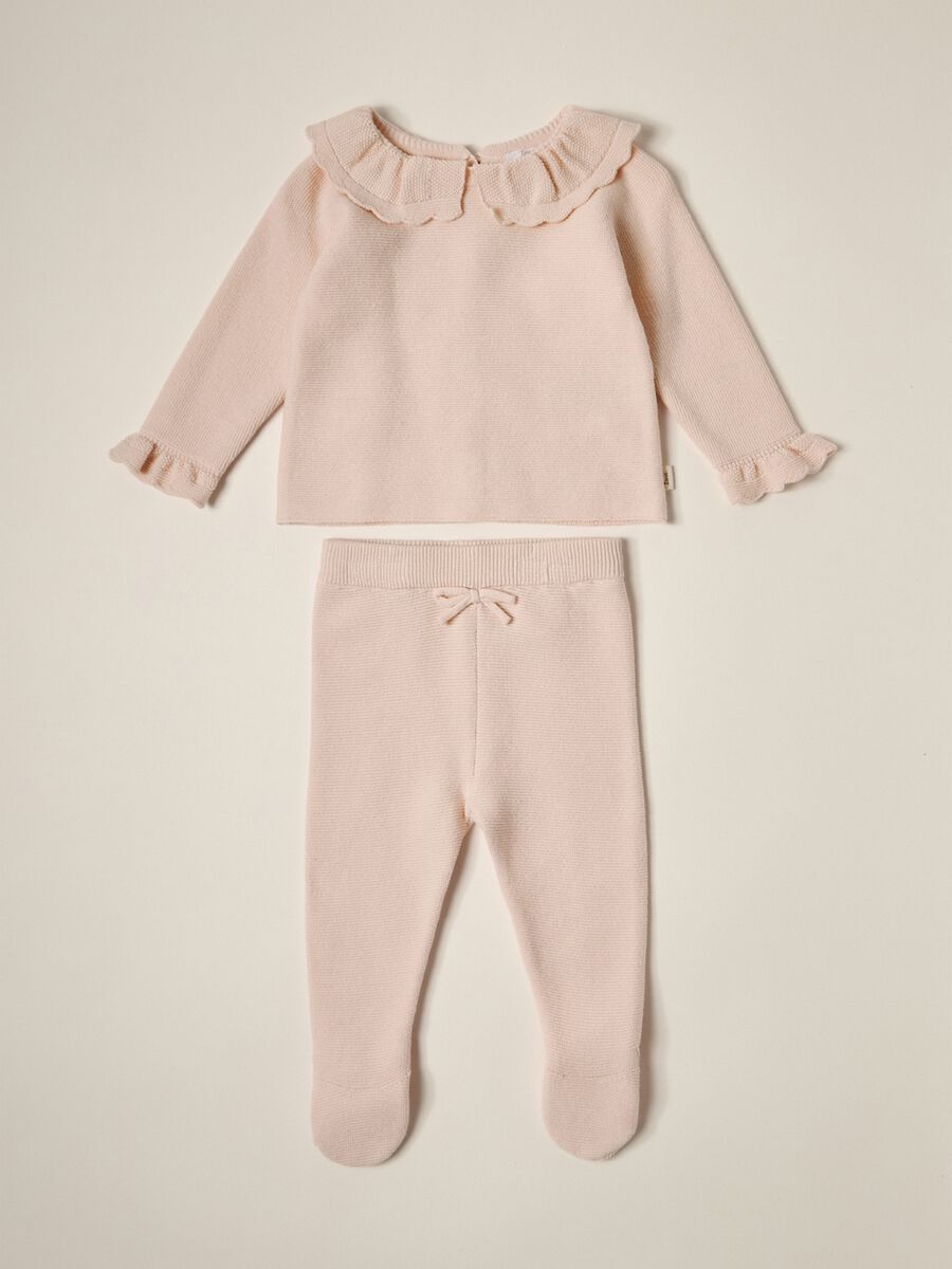 Set tricot in puro cotone IANA neonata_0