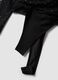 Black stretch-fabric bodysuit with crew neck_1