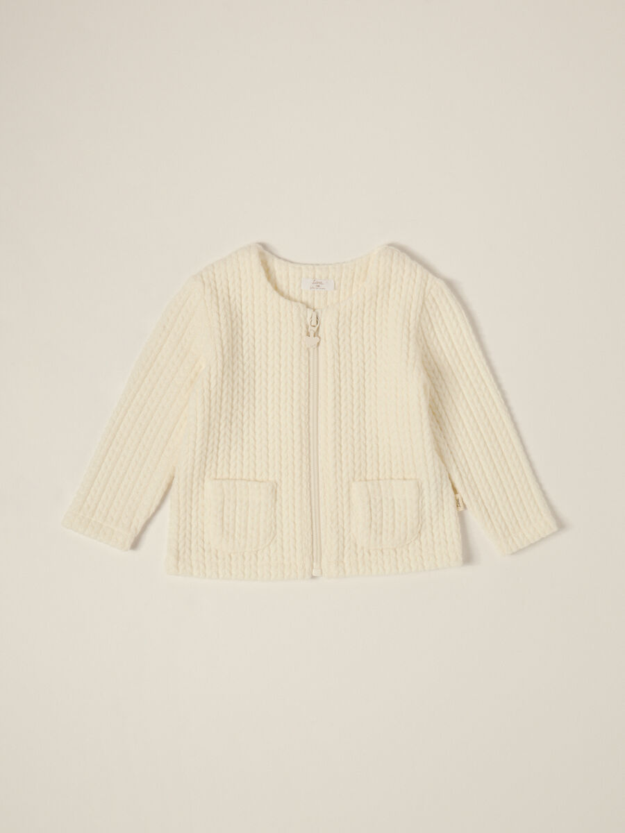 White Baby Cardigan_0