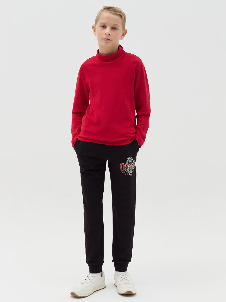 "Osaka Japan League” joggers with drawstring_1