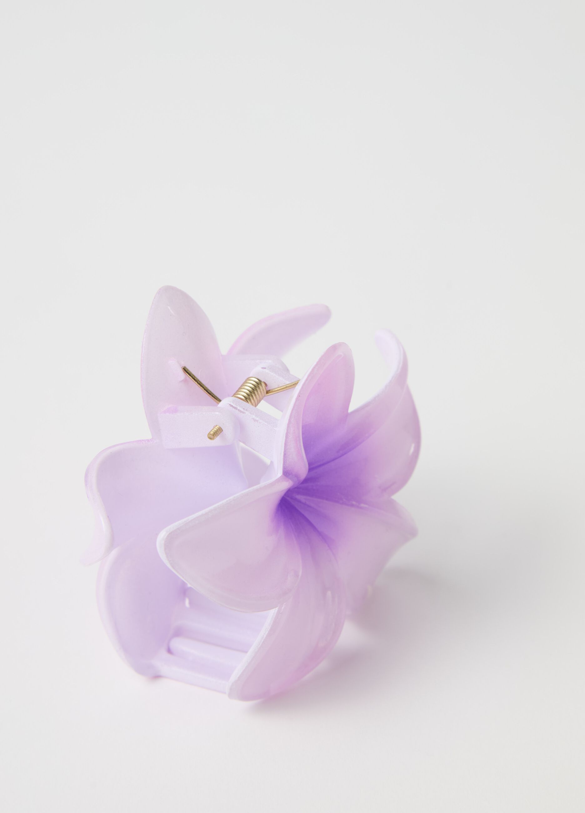 Hair clip with flower