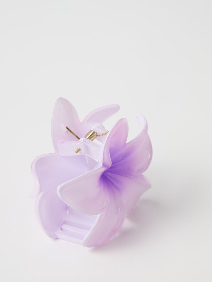 Hair clip with flower_1