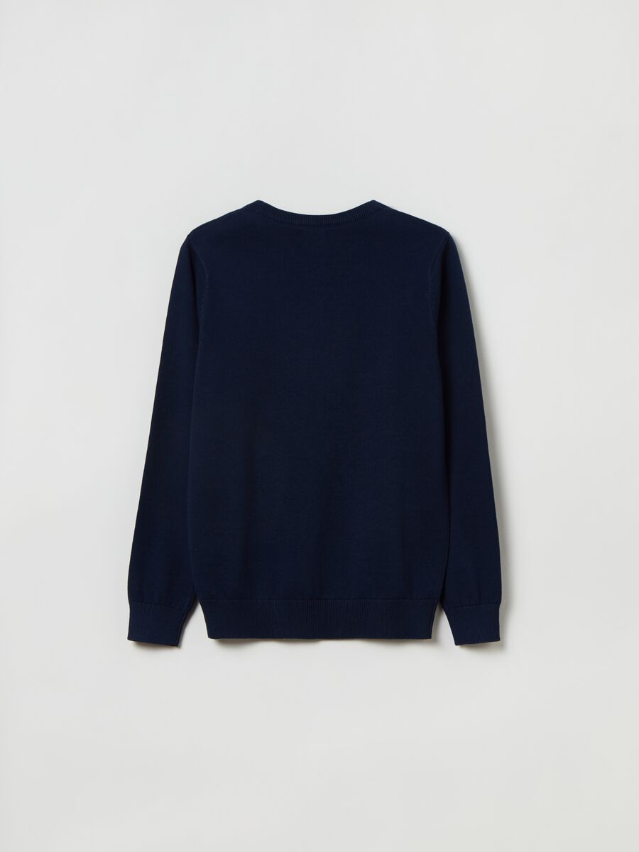 Pullover girocollo in cotone_1