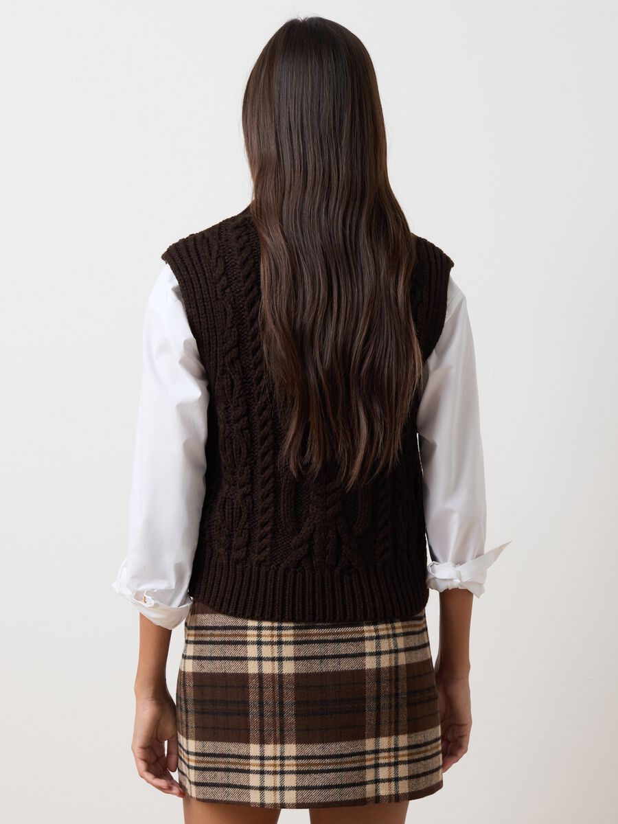 Gilet marrone regular fit_2