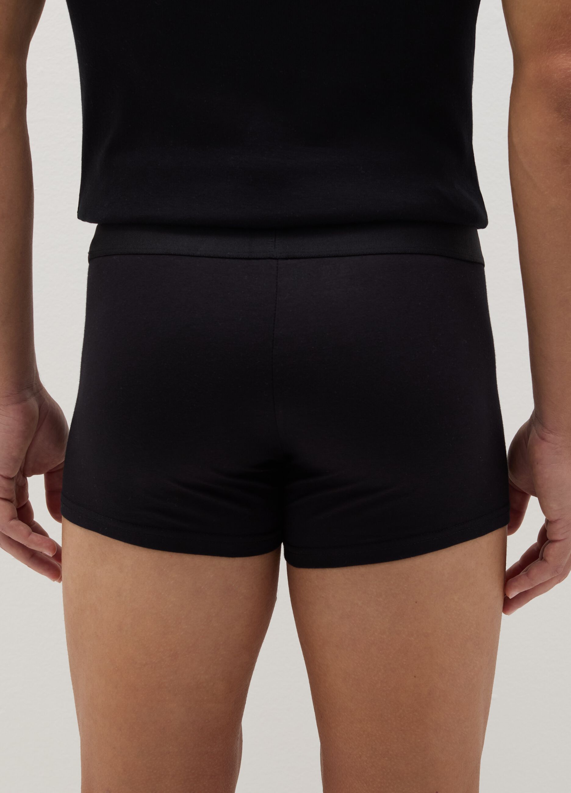 Three-pack boxer shorts in stretch organic cotton
