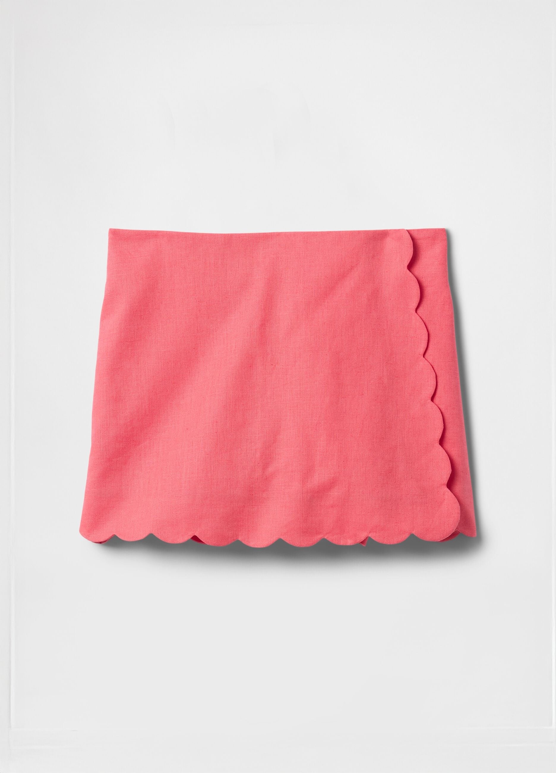 Pink Skort with Scalloped Edges