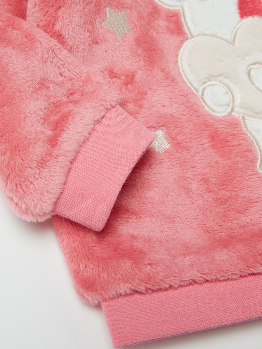 Faux fur pyjamas with koala embroidery_2
