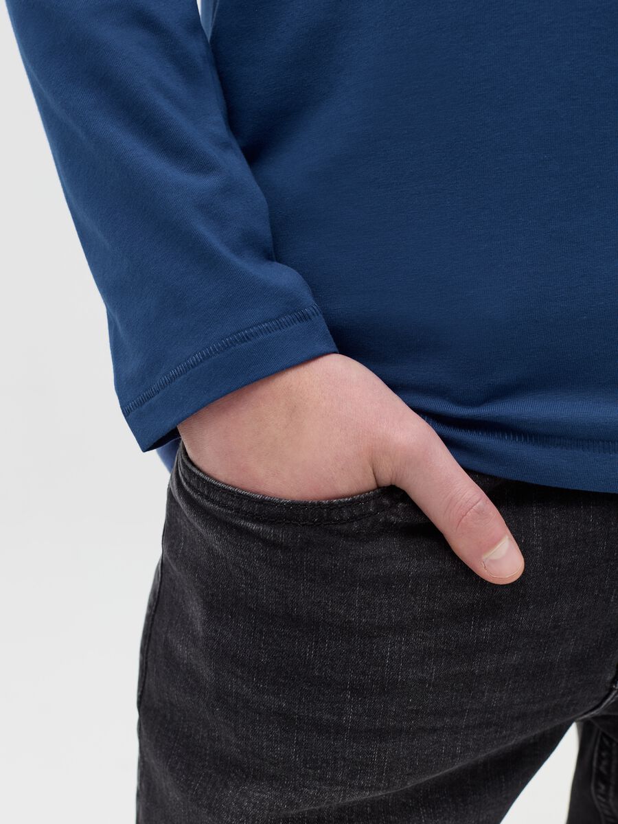 Long-sleeved T-shirt in stretch cotton_2