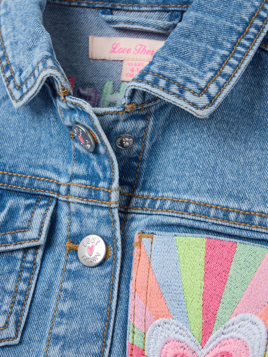 Denim jacket with heart and rainbow embroidery_3