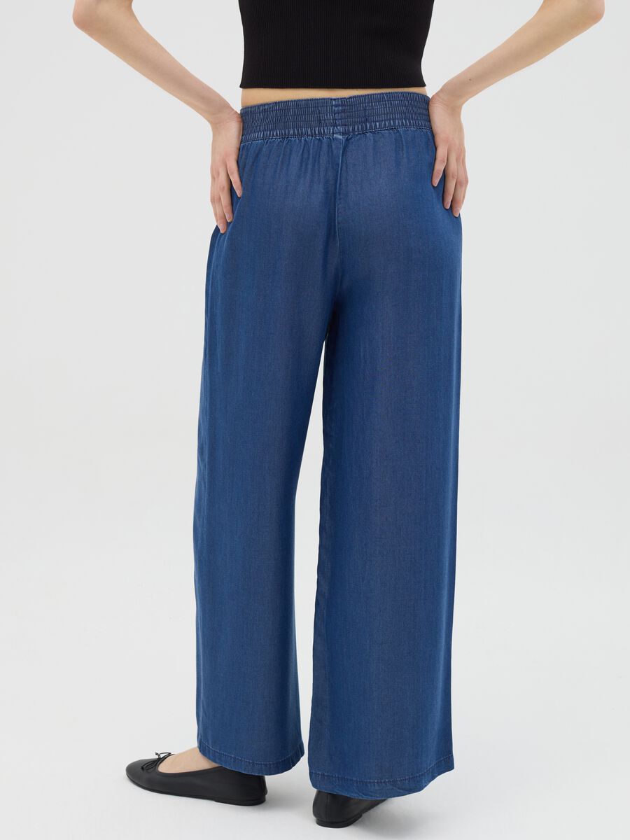 Wide-leg jeans in Lyocell_3