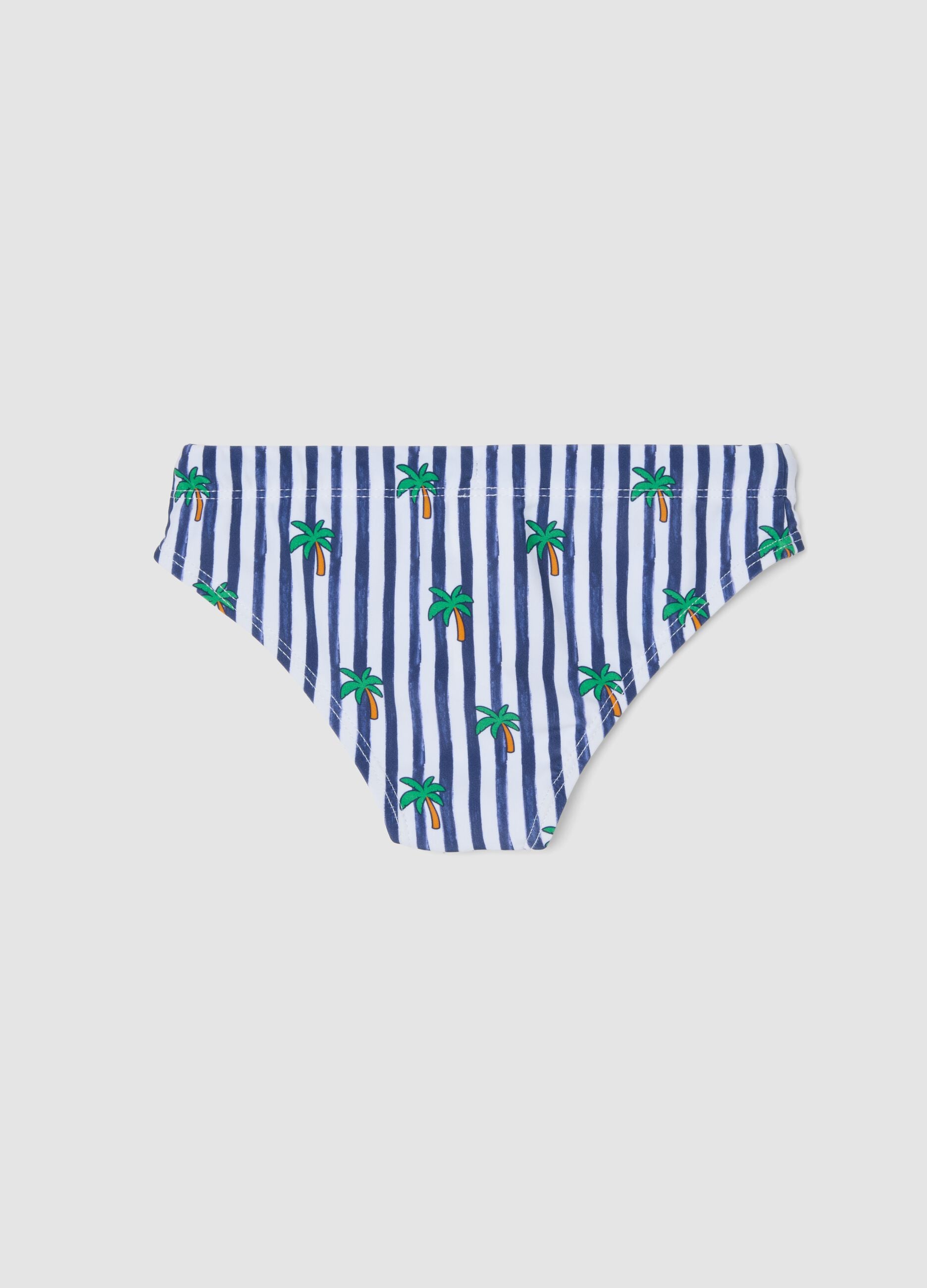 Blue stretch swim briefs