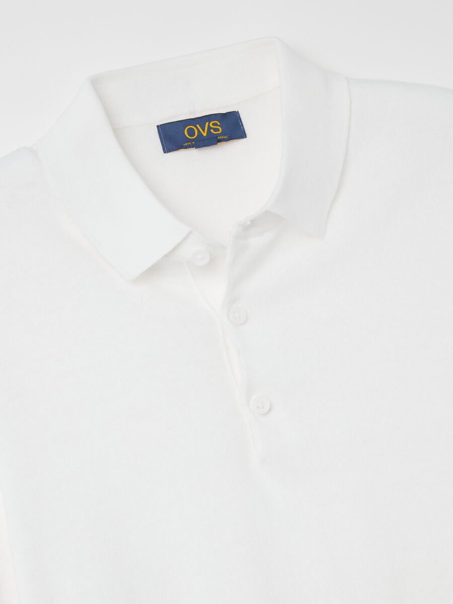 Polo shirt in solid colour cotton_5