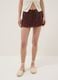Brown sequin mini skirt_2