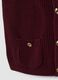 Red pure cotton regular-fit knitted gilet_5