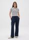 Women's blue trousers with regular fit_0
